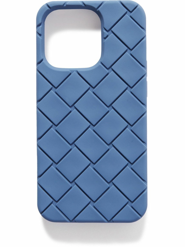 Photo: Bottega Veneta - Intrecciato Rubber iPhone 14 Pro Case - Blue
