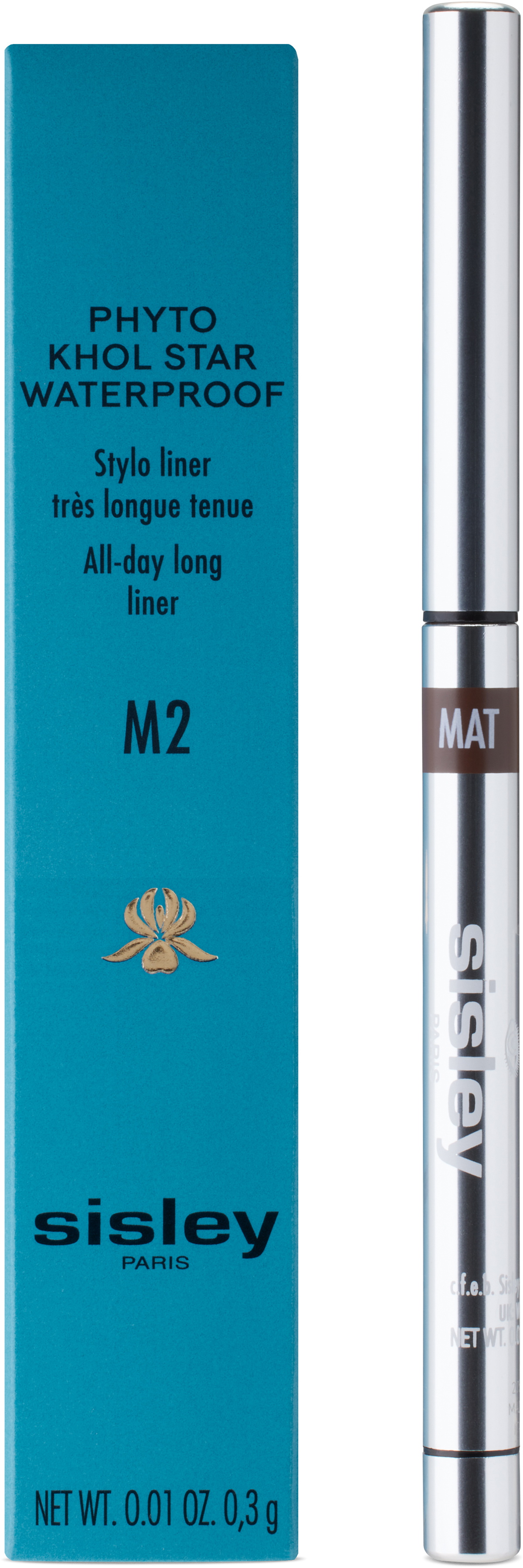 Sisley-Paris Phyto-Khol Star Waterproof Eyeliner – 2 Matte Tonka