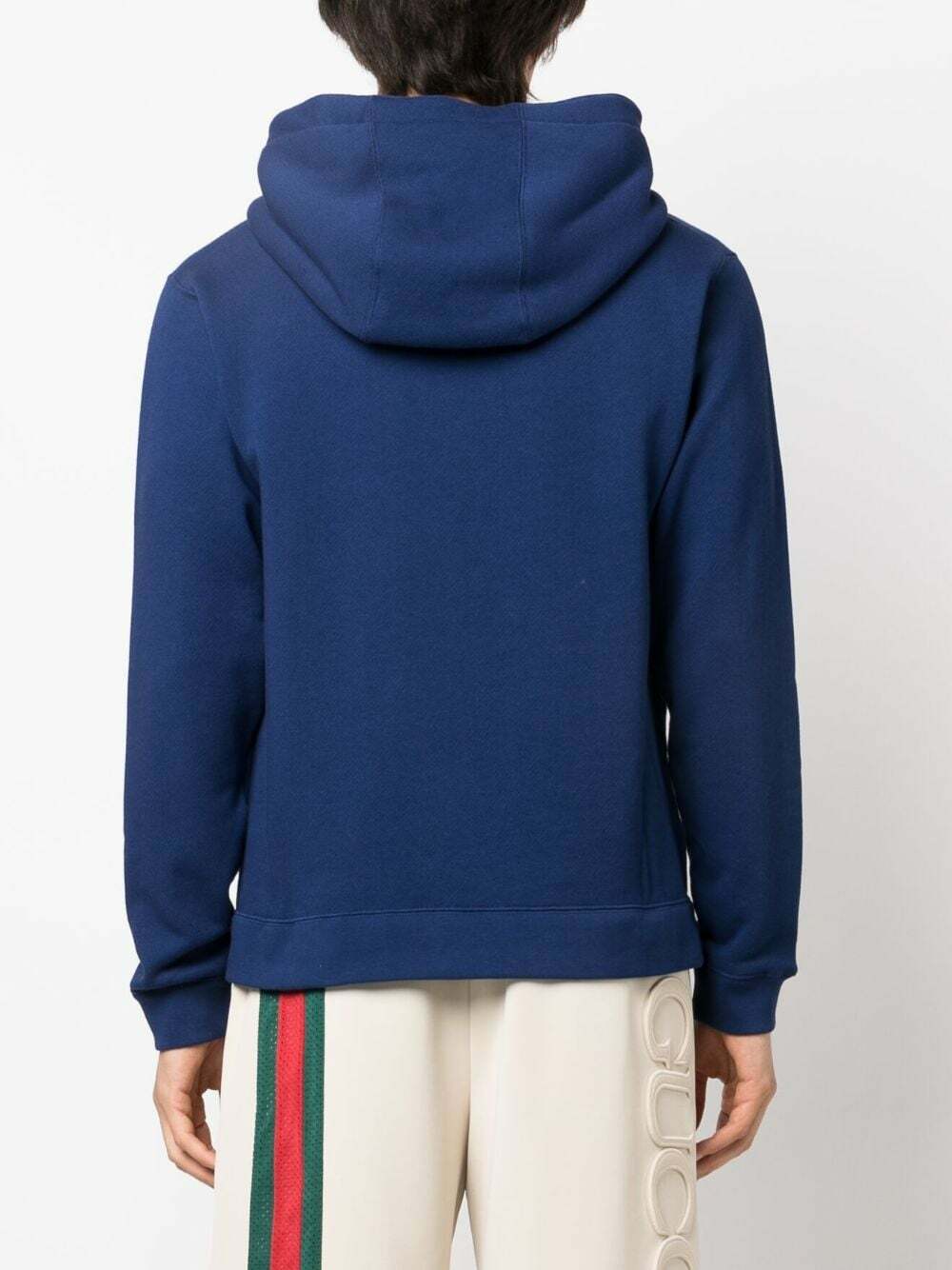 スウェット・トレーナー GUCCI Cotton sweatshirt with gucci web print Blu Cotton sweatshirt with gucci web print GUCCI - Nugnes1920
