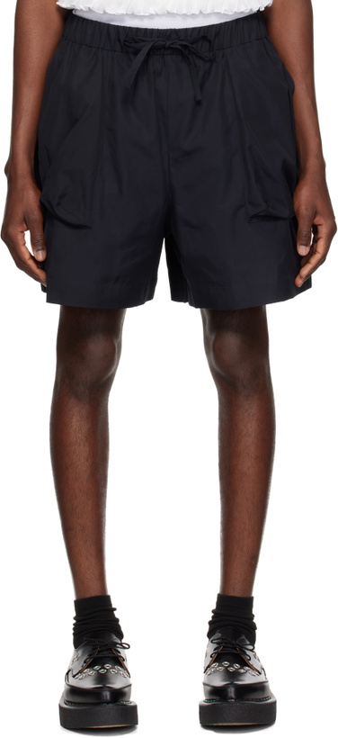 Photo: Simone Rocha Black Cargo Pocket Shorts