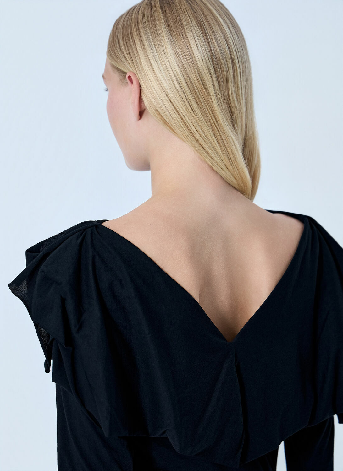Yohji Yamamoto Supima Single Jersey Big Collar Top
