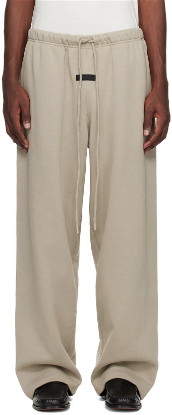 Photo: Fear of God ESSENTIALS Gray Drawstring Lounge Pants