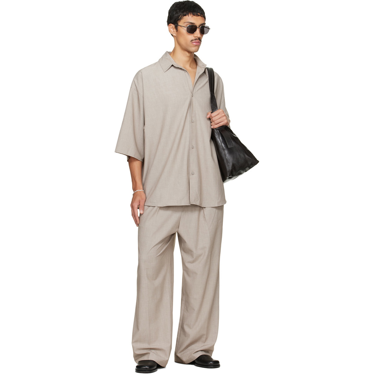 Fear of God ESSENTIALS Gray Button Up Shirt