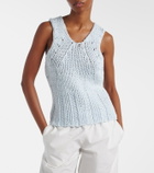 Khaite Cassie knitted cotton top