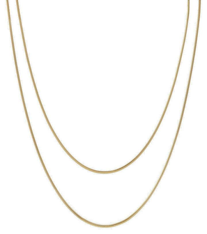 Photo: Sophie Buhai Double Diana 18kt gold-plated sterling silver necklace