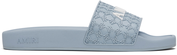 Photo: AMIRI Blue MA Quad Pool Slides
