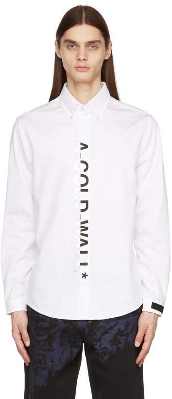 Photo: A-COLD-WALL* White Split Logo Essential Shirt