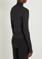 Adidas X Stella Mccartney Training Stretch-jersey Midlayer Jacket Black