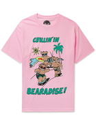 PARADISE - Bearadise Printed Cotton-Jersey T-shirt - Pink