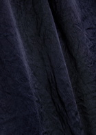 Eileen Fisher Crinkled Wide-leg Satin Trousers Dark Blue