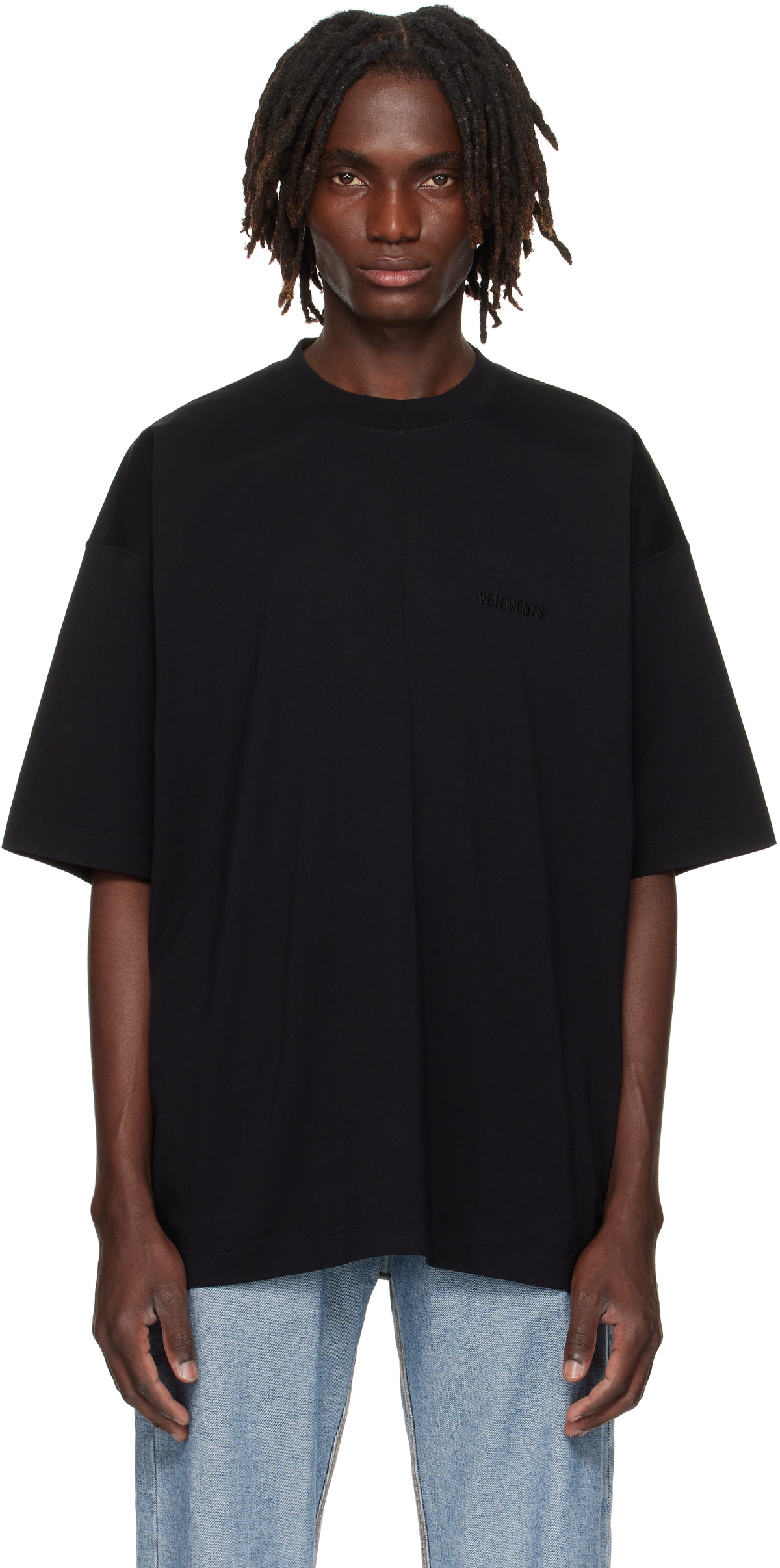 人気★関税込【VETEMENTS】SPRING WATER LOGOTシャツBlack 人気☆関税込【VETEMENTS】SPRING WATER LOGOTシャツBlack