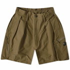 GOOPiMADE Men's RM-01 Soft Box Utility Pocket Short in Light Green