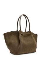 Demellier The New York Grained Leather Tote bag - Dark Brown - One Size