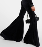 Vetements Velvet flared pants