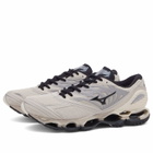 Mizuno Wave Prophecy LS Sneakers in Silver Cloud/Black/Opal Grey