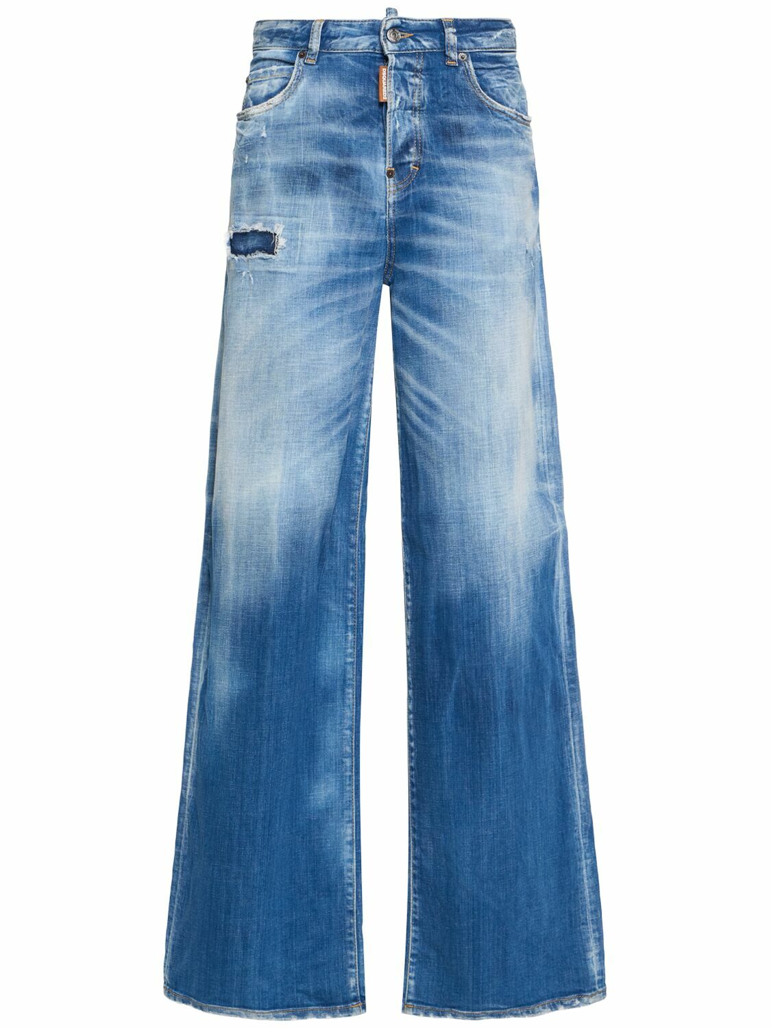 DSQUARED2 Traveller Stretch Low Rise Wide Jeans Dsquared2