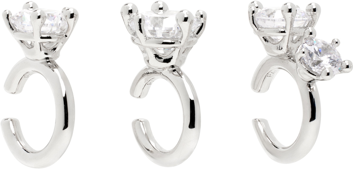 Panconesi Silver Constellation Ear Cuff Set