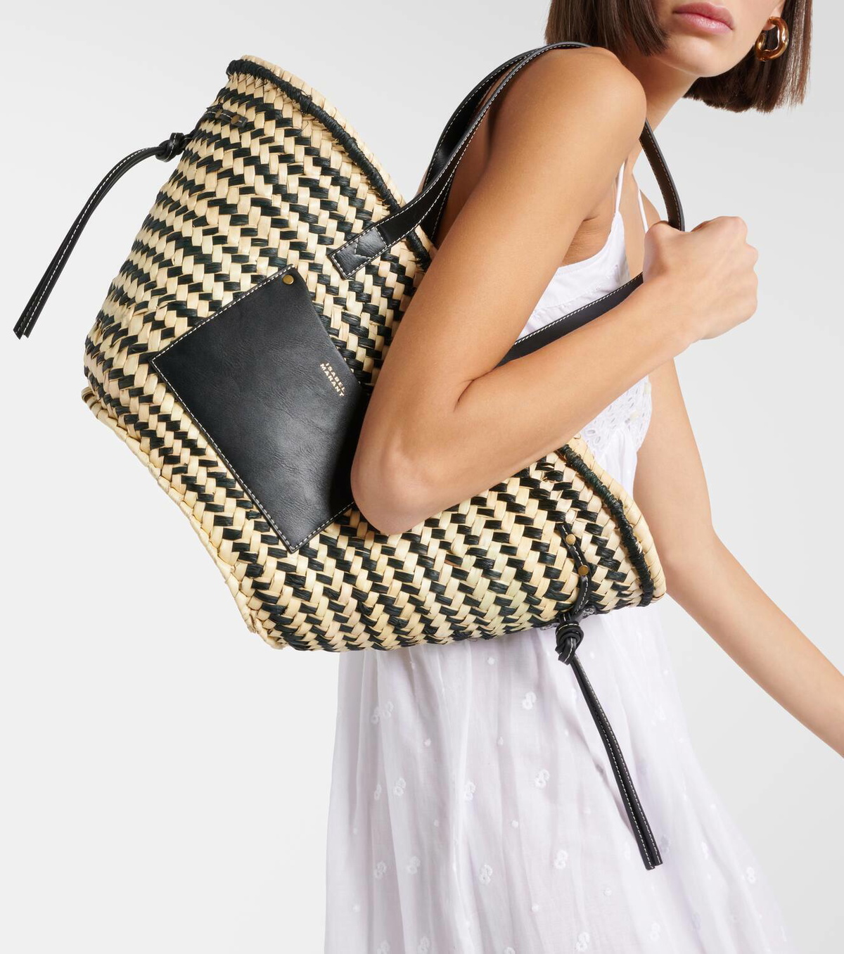 Isabel Marant Cadix Medium raffia basket bag Isabel Marant
