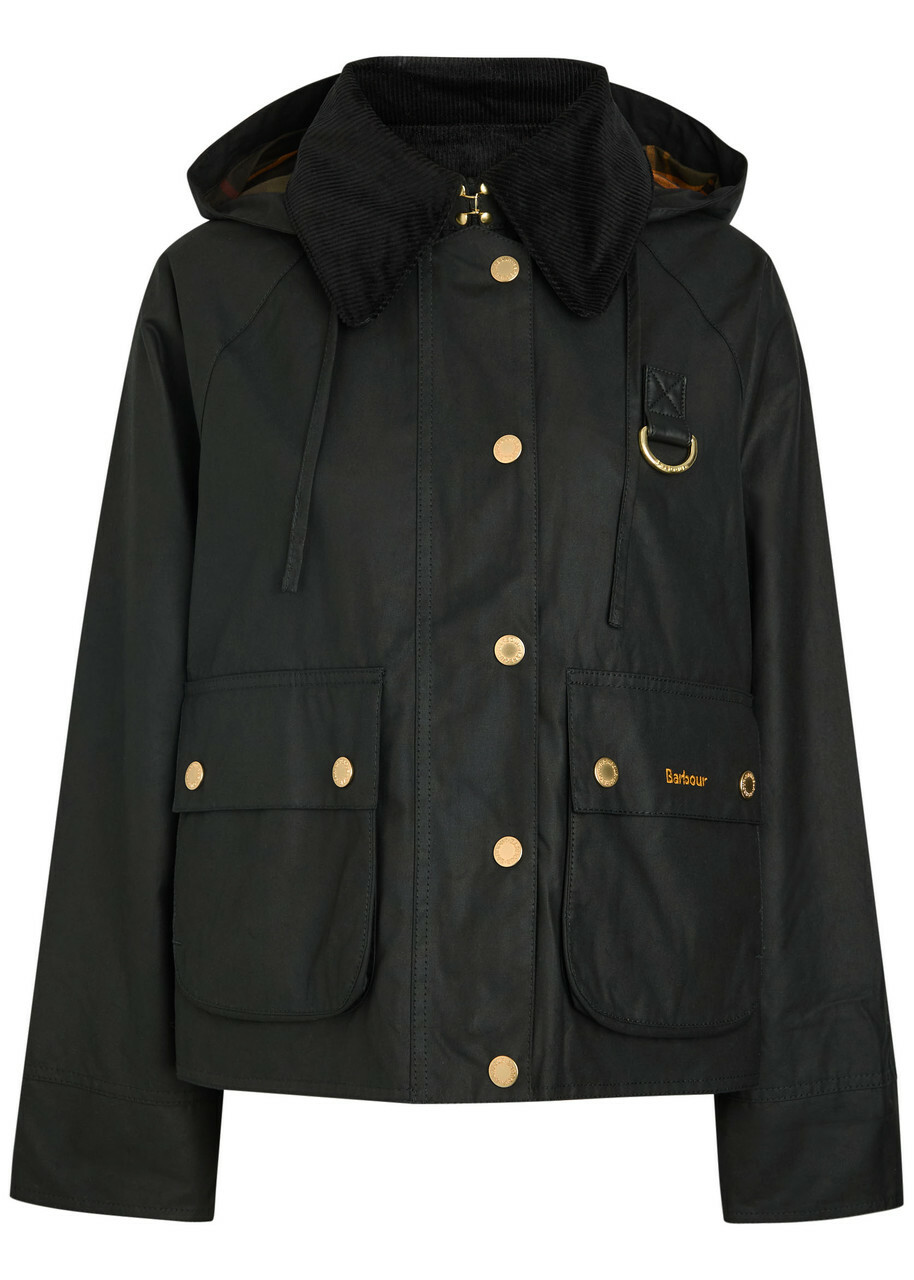 Barbour　catton wax jacket 0400019583697_BLACKSAGETARTAN?