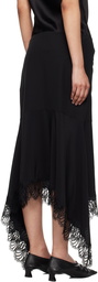 Stella McCartney Black Asymmetric Midi Skirt