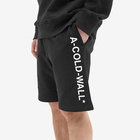 A-COLD-WALL* Men's Essential Logo Sweat Short in Black