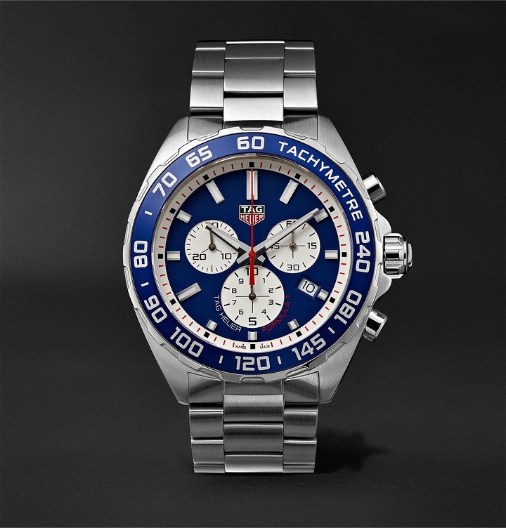 Photo: TAG Heuer - Formula 1 Chronograph 43mm Stainless Steel Watch - Men - Midnight blue