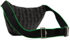 Lacoste Black 'The Blend Monogram Print' Belt Bag