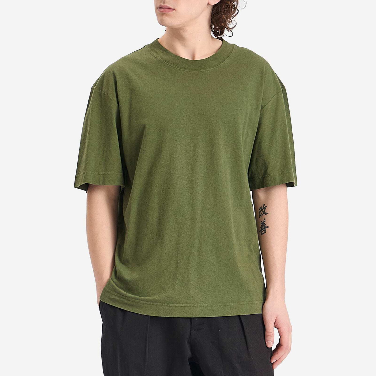 MHL by Margaret Howell Men's Simple T-Shirt in Grass