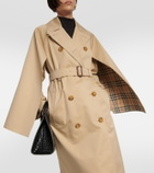 Burberry Burberry Check cotton trench coat