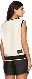 We11done Off-White Wool Vest