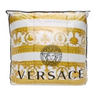 Versace White and Black Medusa King-Sized Comforter