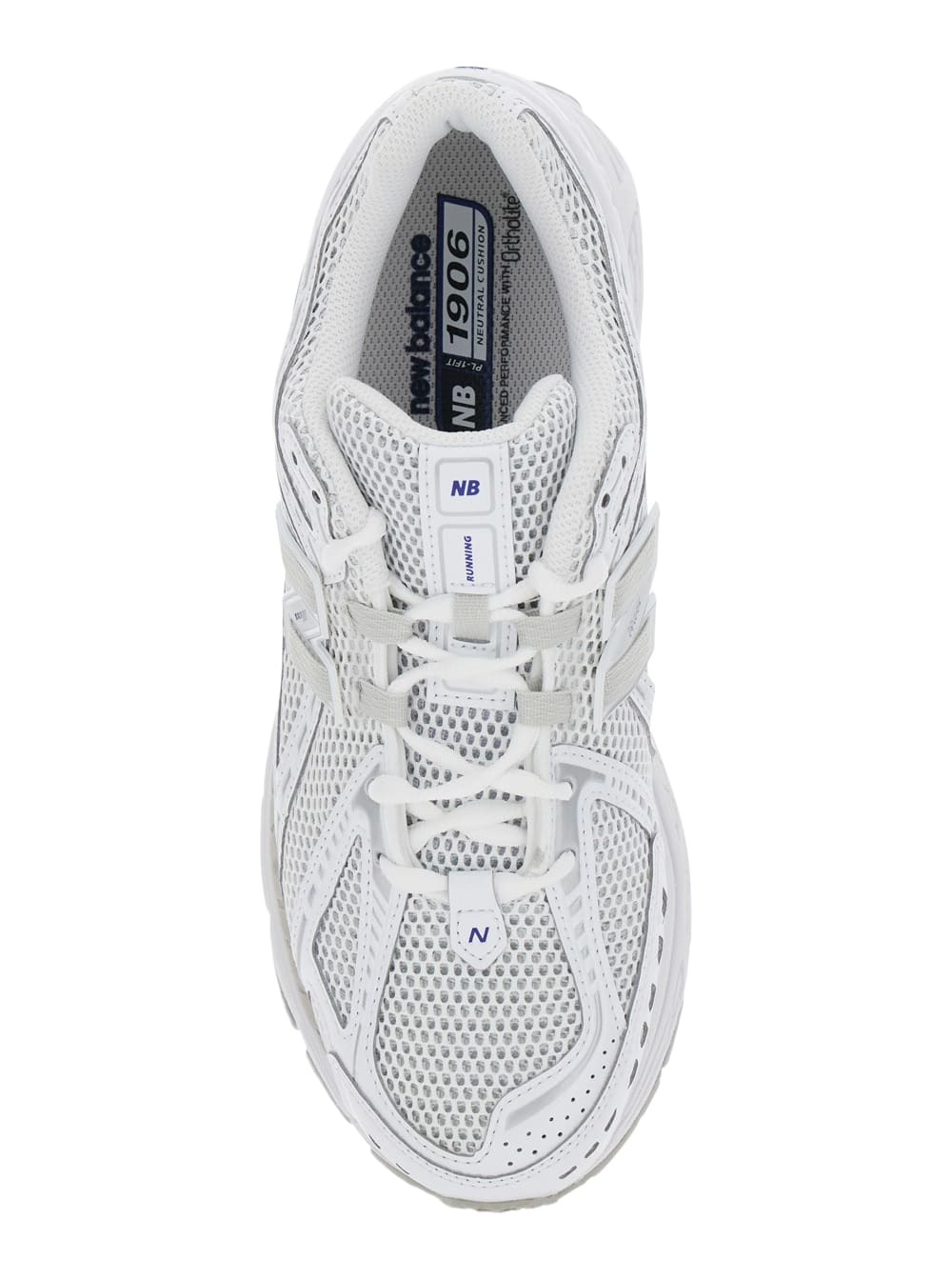 New Balance 1906r White Sneaker With Mesh Design And Side Logo In Synthetic Fiber Unisex