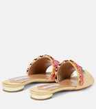 Aquazzura Off To Ibiza raffia slides