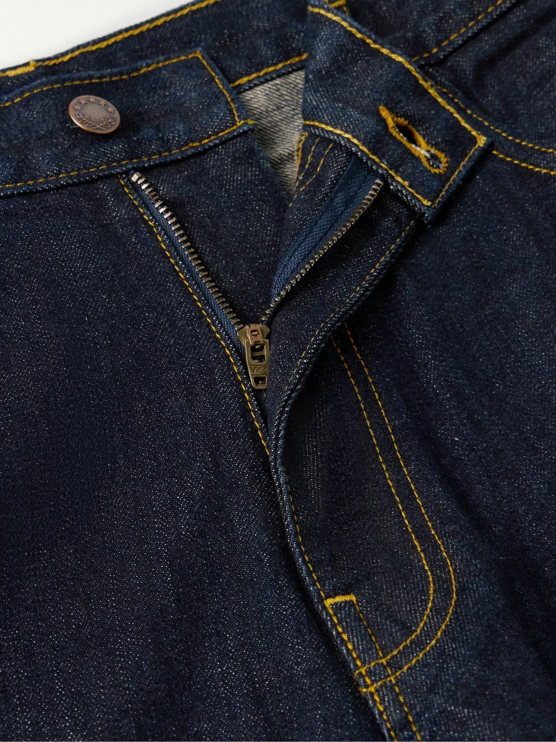 Noah - Stovepipe Straight-Leg Selvedge Jeans - Blue Noah NYC