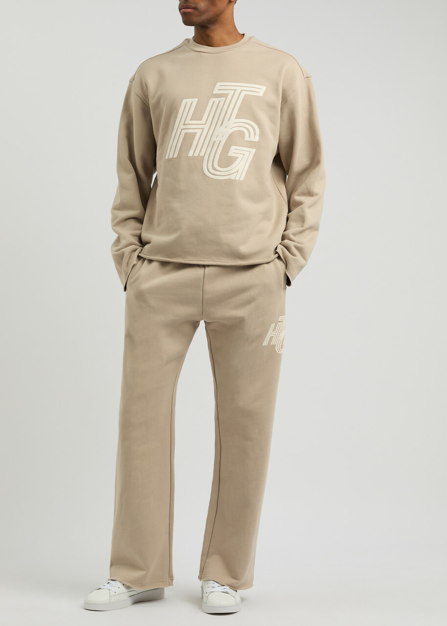 Honor The Gift Logo-print Cotton Sweatpants Stone