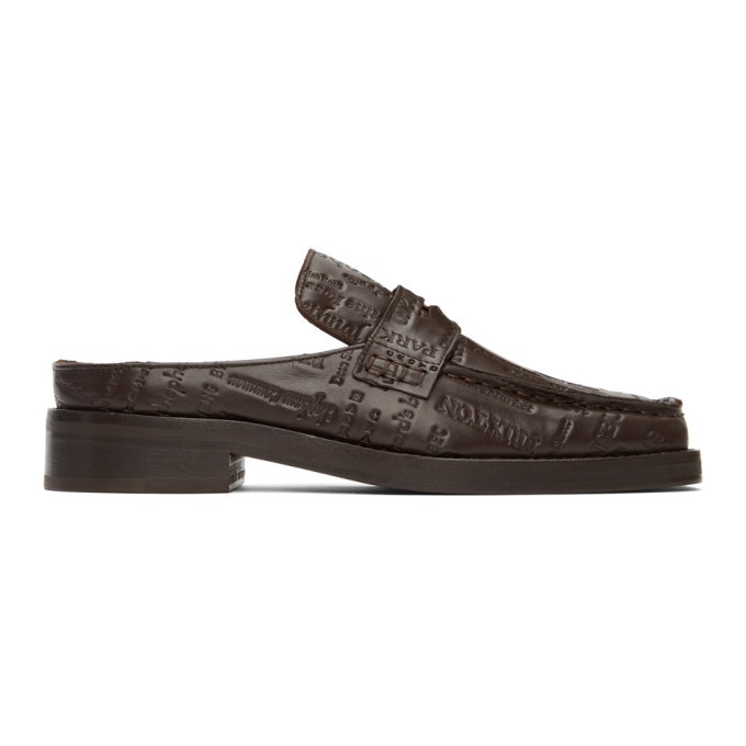 Photo: Martine Rose Brown Embossed Arches Loafers