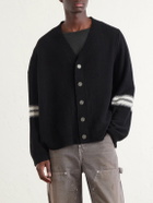 Enfants Riches Déprimés - Striped Cashmere Cardigan - Black