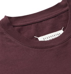 Maison Margiela - Garment-Dyed Cotton-Jersey T-Shirt - Burgundy