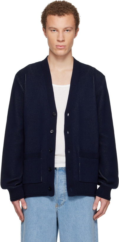 Photo: Givenchy Navy V-Neck Cardigan