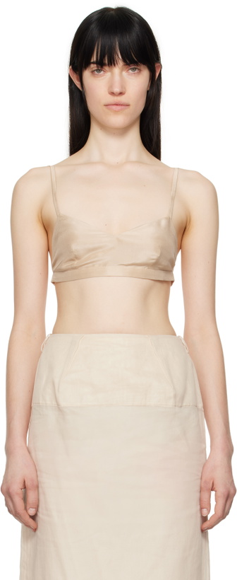Photo: Carven Beige Silk Bra