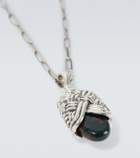 Bottega Veneta Sterling silver pendant necklace