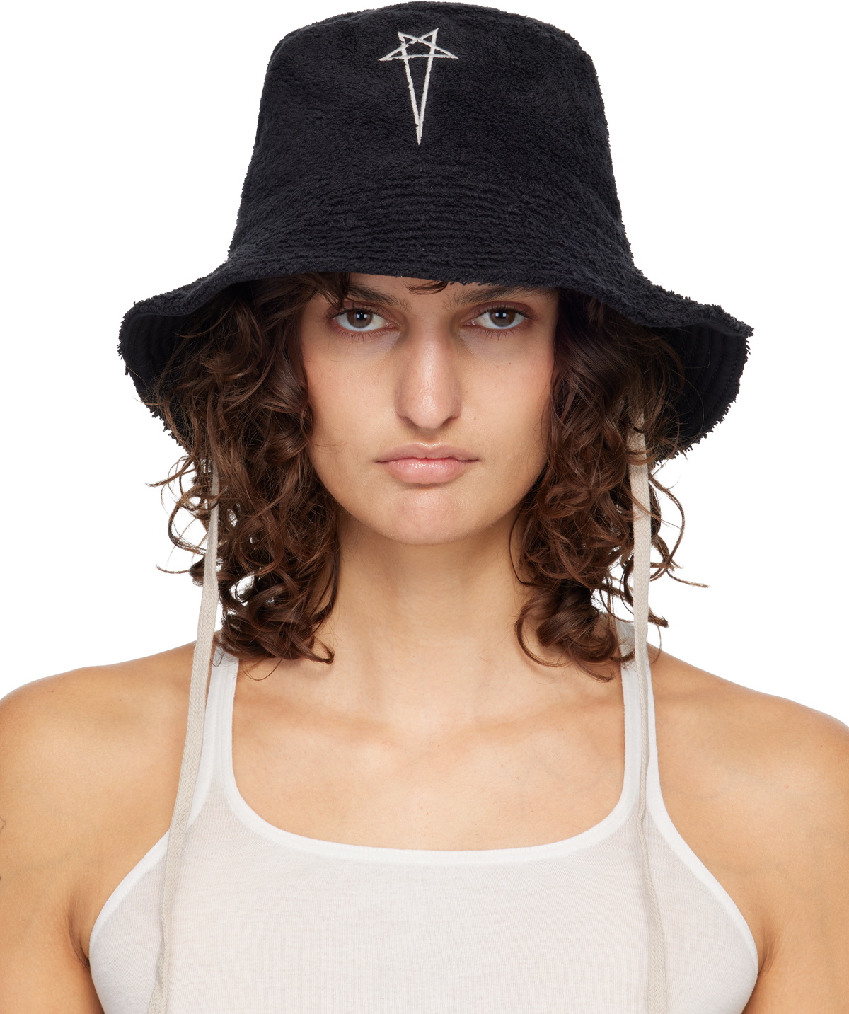Rick Owens Black Champion Edition Gilligan Bucket Hat Rick Owens