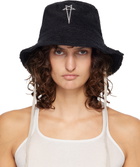 Rick Owens Black Temple Beach Hat