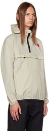 COMME des GARÇONS PLAY Beige K-Way Edition Leon Jacket