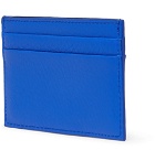 Balenciaga - Logo-Print Full-Grain Leather Cardholder - Men - Blue