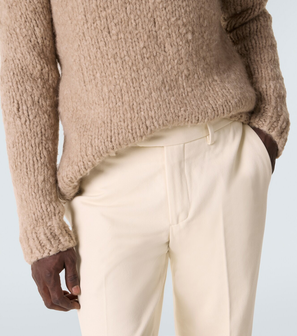 Thom Sweeney Cotton twill chinos