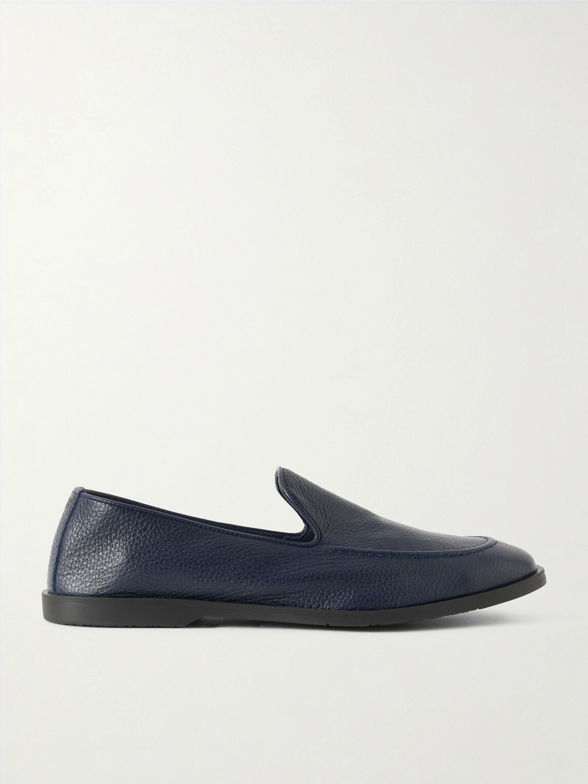 George Cleverley - Cornwall Full-Grain Deerskin Loafers - Blue