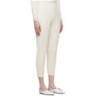Stella McCartney White Wool Ribbed Lounge Pants