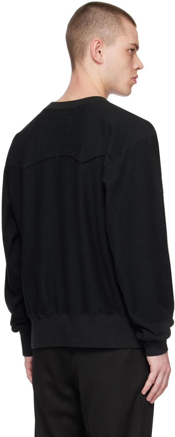 The Letters Black Western Sweatshirt
