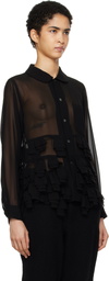 Black Comme des Garçons Black Georgette Blouse